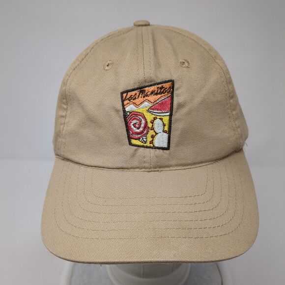 Las Manitas Austin TX Slideback Hat Tan One Size Adjustable Embroidered - Picture 2 of 8